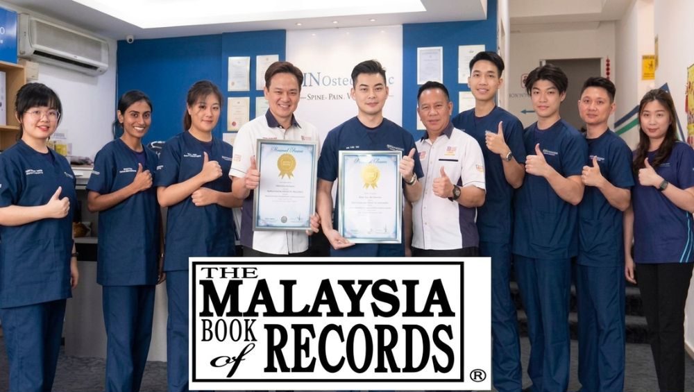 Golden Spine Group is recognised by the Malaysia Book of Records for Malaysia’s first 4-in-1 spinal treatment centre